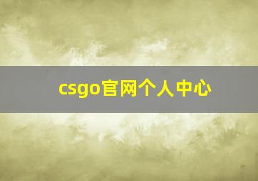 csgo官网个人中心