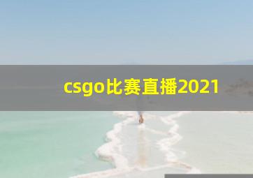 csgo比赛直播2021