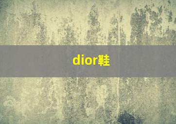 dior鞋