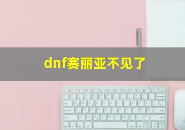 dnf赛丽亚不见了