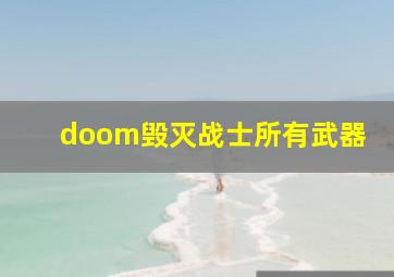 doom毁灭战士所有武器