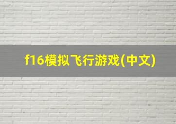 f16模拟飞行游戏(中文)