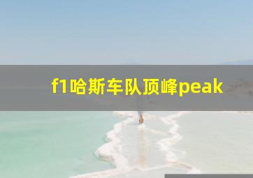 f1哈斯车队顶峰peak