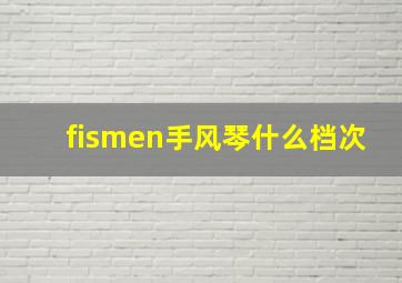 fismen手风琴什么档次