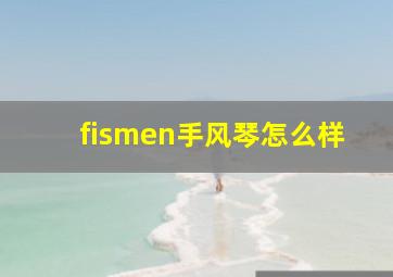 fismen手风琴怎么样