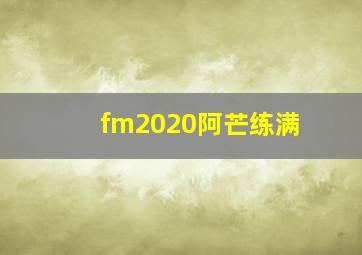 fm2020阿芒练满