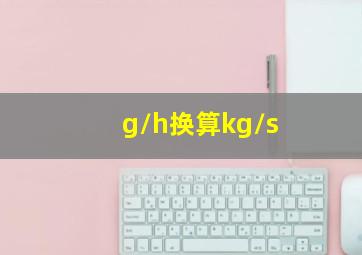 g/h换算kg/s