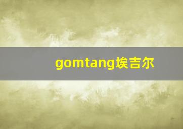 gomtang埃吉尔