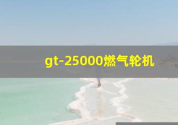 gt-25000燃气轮机