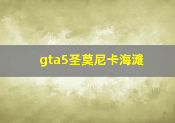 gta5圣莫尼卡海滩