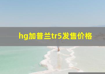 hg加普兰tr5发售价格