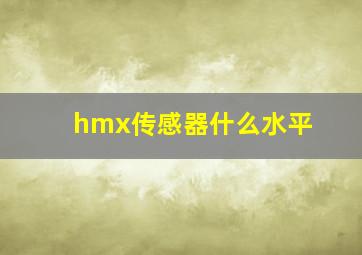 hmx传感器什么水平