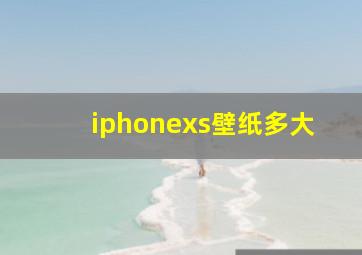 iphonexs壁纸多大