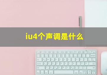 iu4个声调是什么