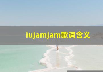 iujamjam歌词含义