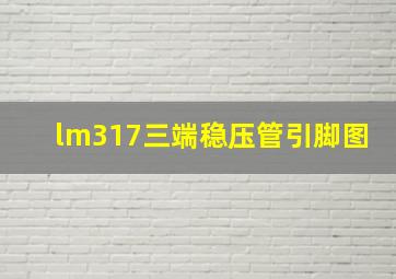 lm317三端稳压管引脚图