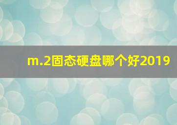 m.2固态硬盘哪个好2019