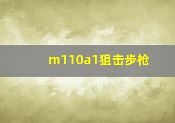 m110a1狙击步枪