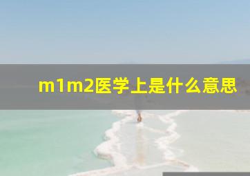 m1m2医学上是什么意思