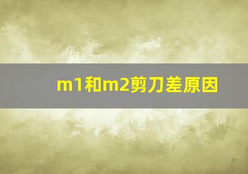 m1和m2剪刀差原因