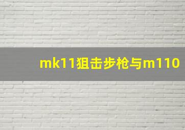 mk11狙击步枪与m110