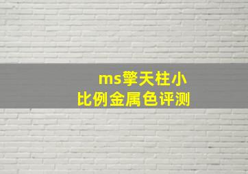 ms擎天柱小比例金属色评测