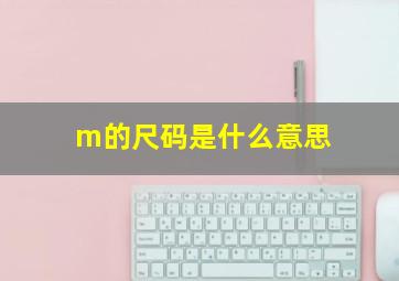 m的尺码是什么意思