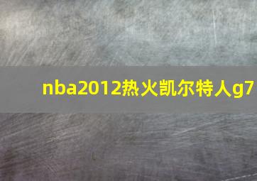 nba2012热火凯尔特人g7