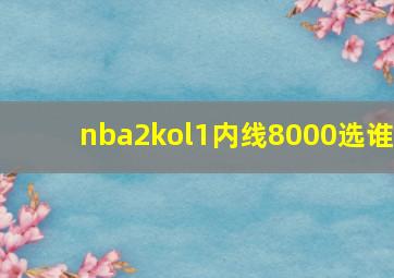 nba2kol1内线8000选谁