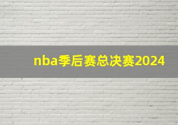 nba季后赛总决赛2024