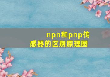 npn和pnp传感器的区别原理图