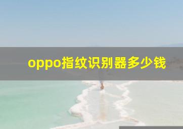 oppo指纹识别器多少钱