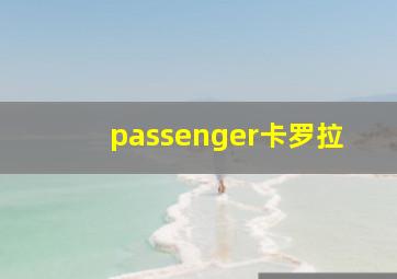 passenger卡罗拉