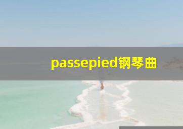 passepied钢琴曲