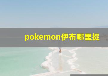 pokemon伊布哪里捉