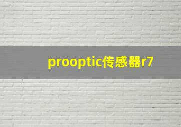 prooptic传感器r7