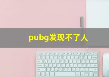 pubg发现不了人