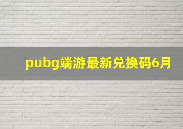 pubg端游最新兑换码6月