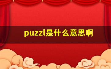 puzzl是什么意思啊