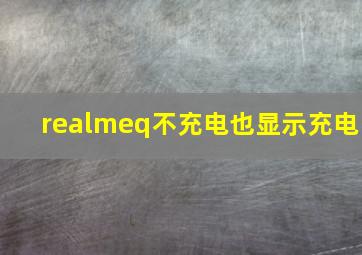 realmeq不充电也显示充电