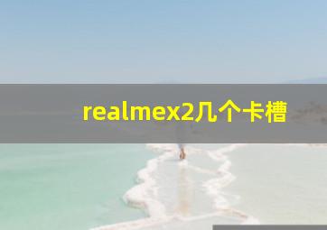 realmex2几个卡槽