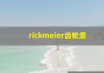 rickmeier齿轮泵