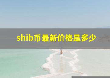 shib币最新价格是多少