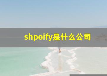 shpoify是什么公司