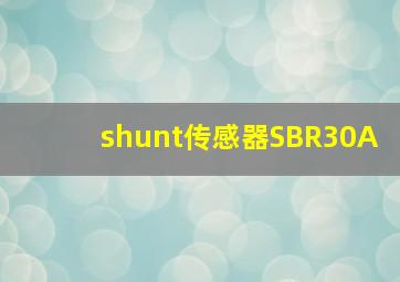 shunt传感器SBR30A