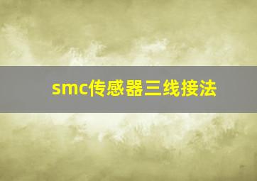 smc传感器三线接法