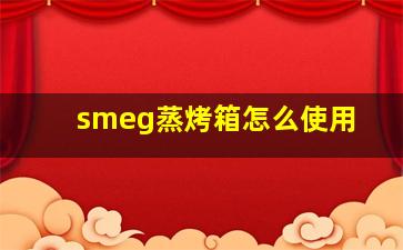 smeg蒸烤箱怎么使用