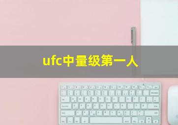 ufc中量级第一人