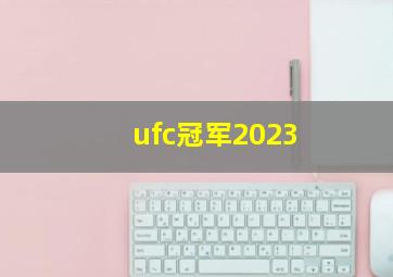 ufc冠军2023