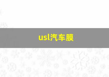 usl汽车膜